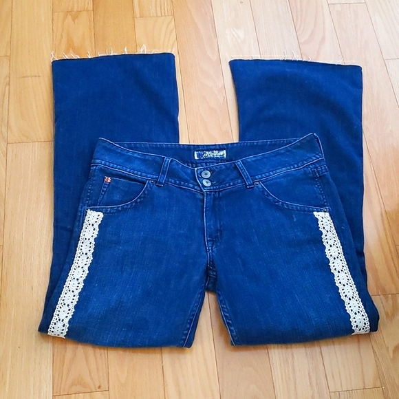 Hudson Curvy Low Rise Boot Cut Jeans With Lace Size 30 - Picture 9 of 15